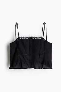 Flounce-Trimmed Camisole Top