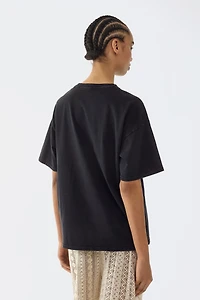 Oversized T-Shirt with Printed Motif