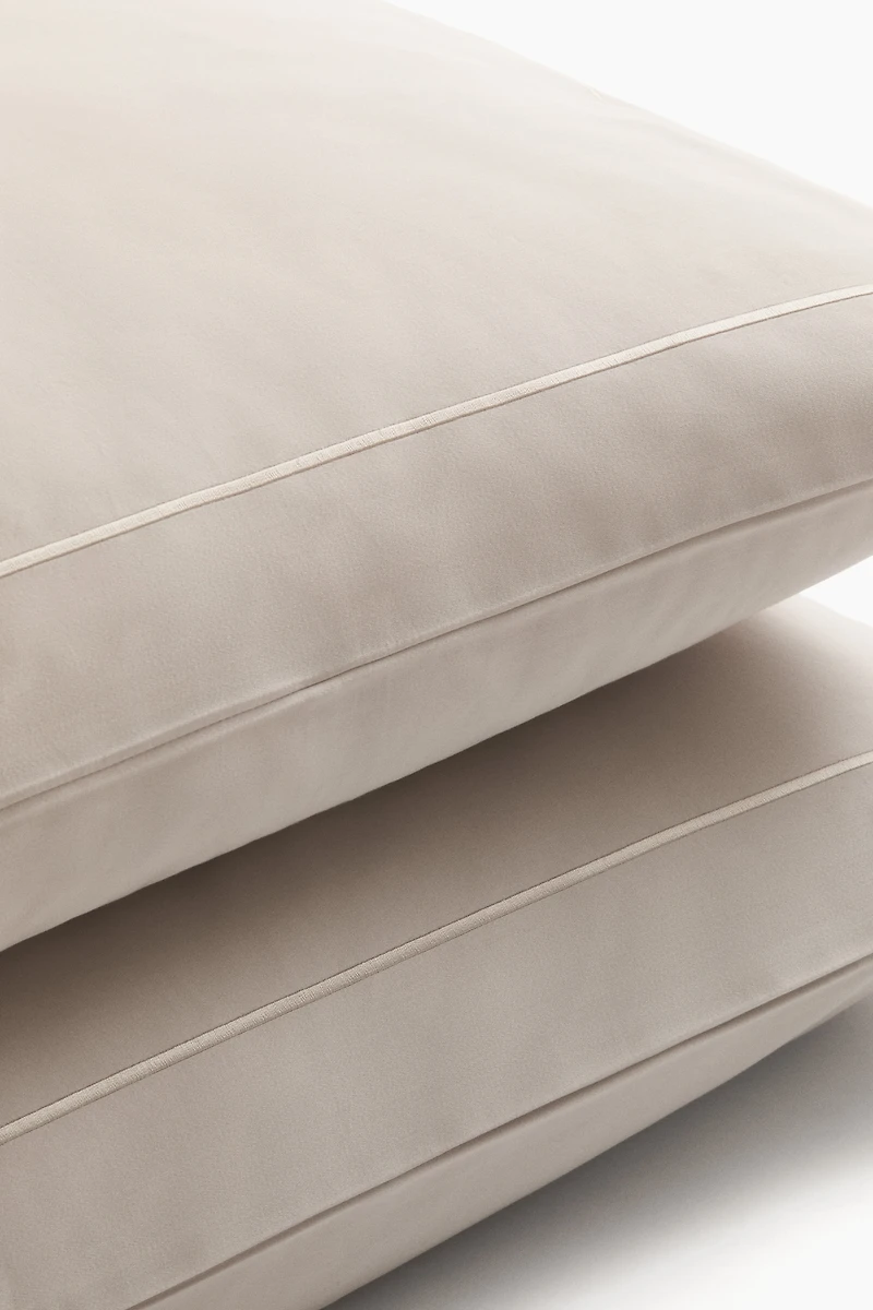 2-Pack Cotton Sateen Pillowcases