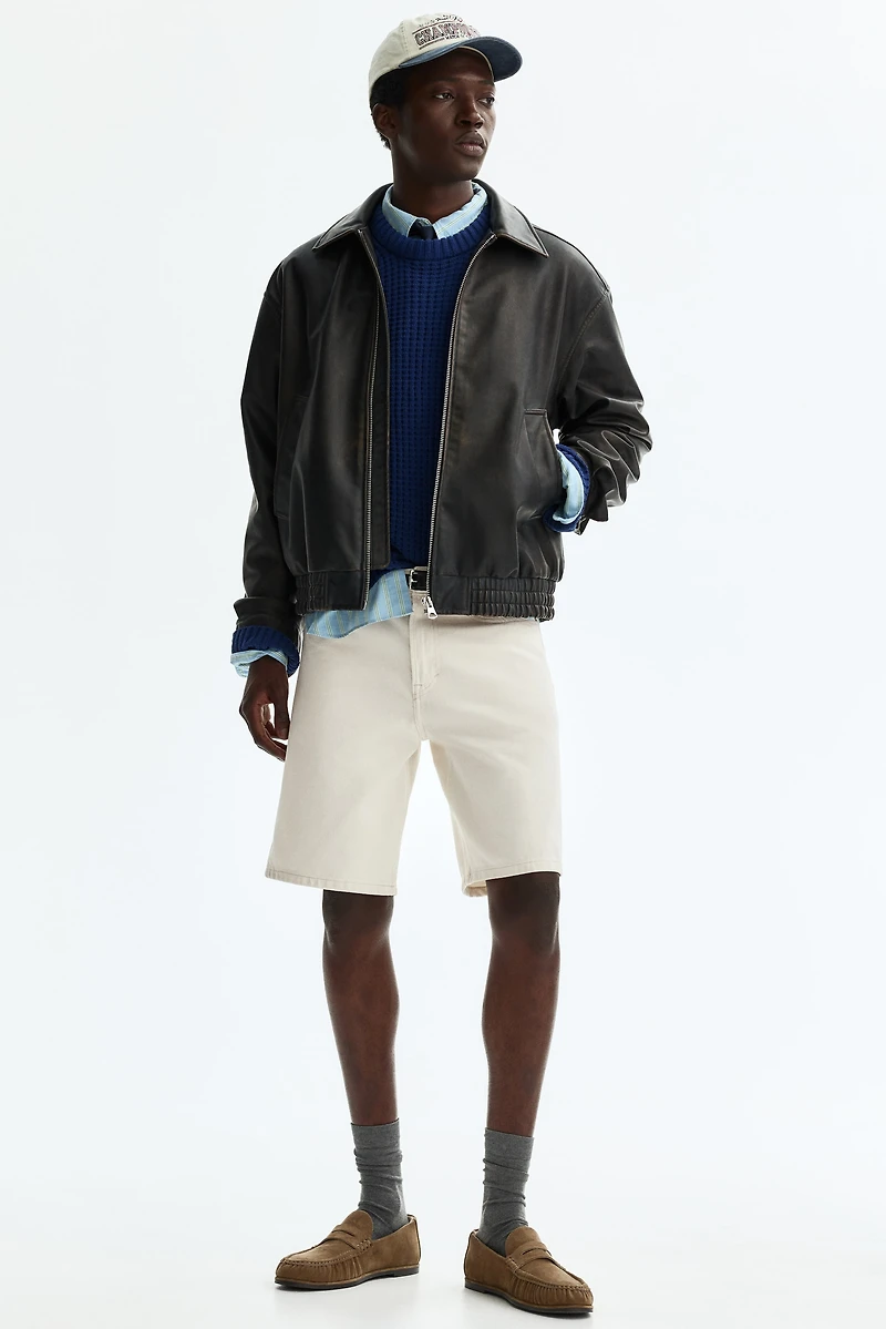 Relaxed-Fit Denim Shorts