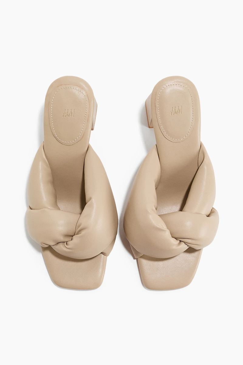 Mules à talon