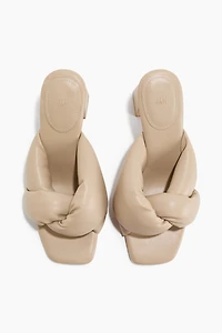 Mules à talon