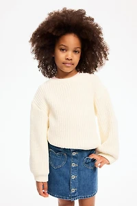 Jupe trapèze en denim