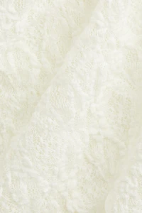 Draped Lace Jersey Top