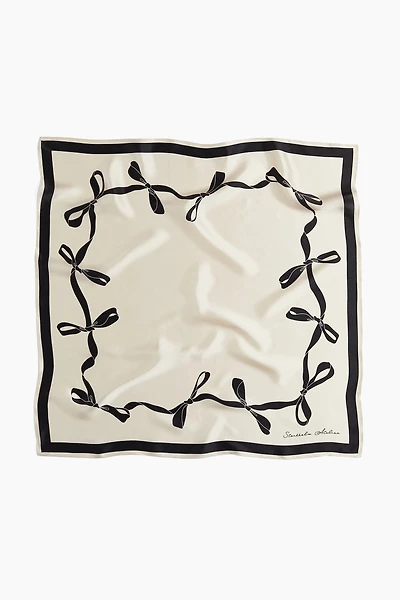 Foulard imprimé en soie