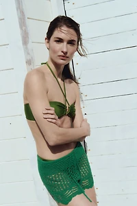 Crochet-Look Beach Shorts