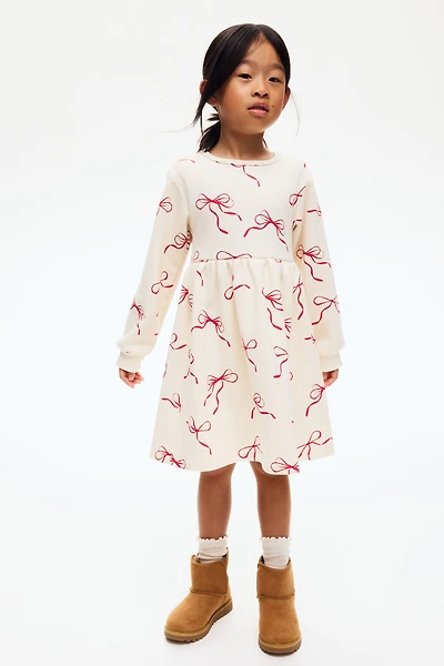 Printed Sweatshirt Dress