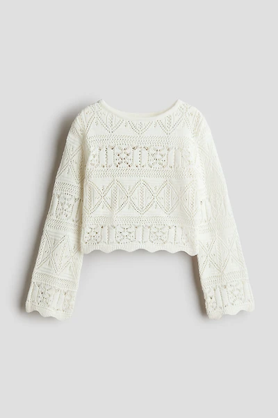 Chandail d'aspect crocheté