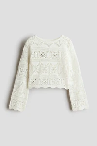 Chandail d'aspect crocheté