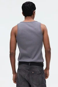 Slim-Fit Ribbed Tank Top