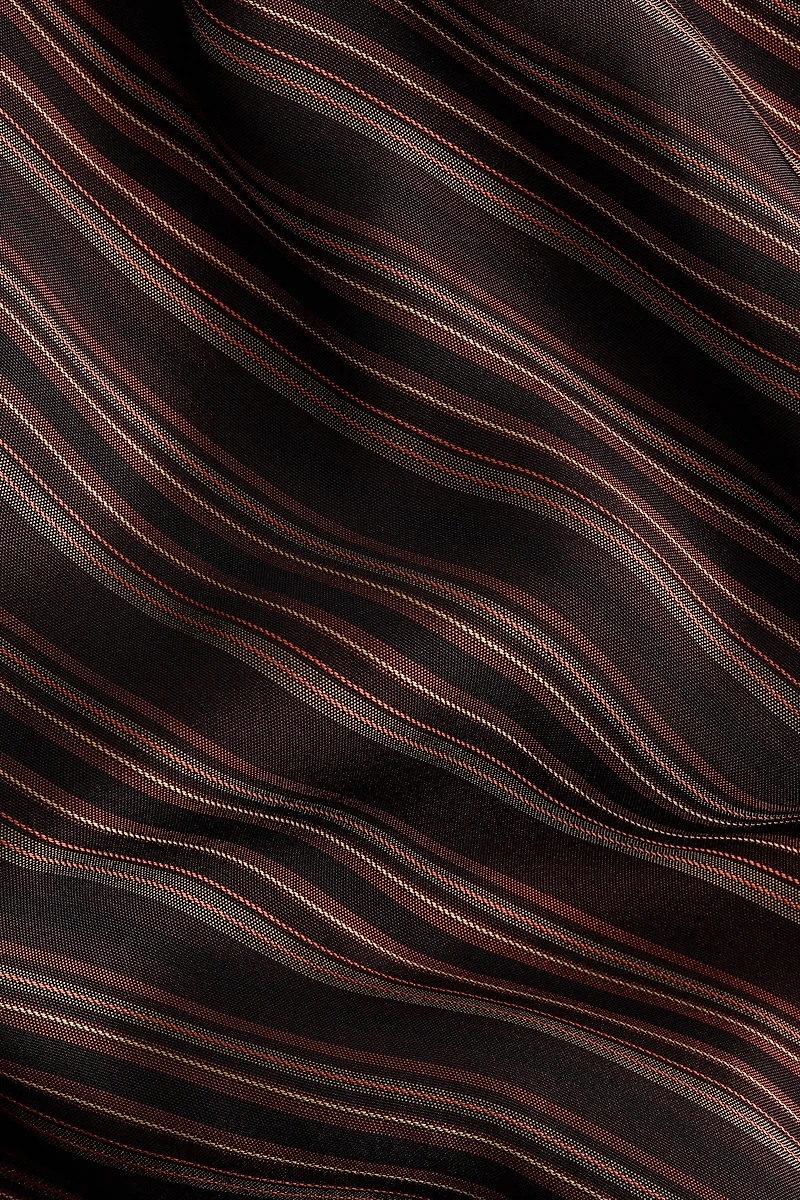 Haut croisé en tissu jacquard