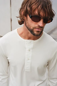 Slim-Fit Ribbed Jersey Shirt
