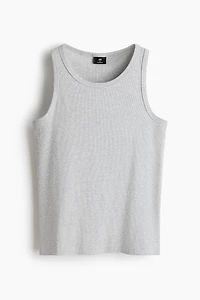 Slim-Fit Ribbed Tank Top