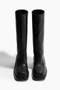 Block-Heeled Boots