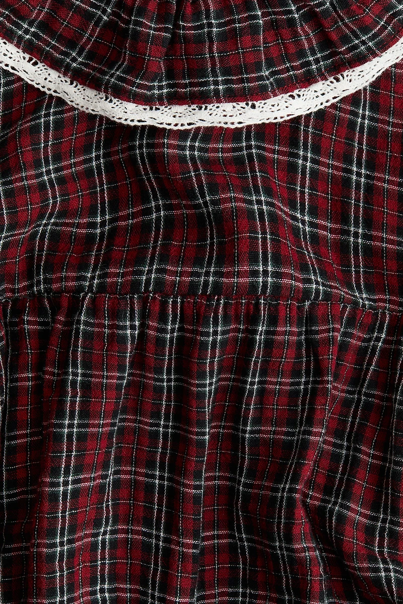 Barboteuse en mousseline de coton