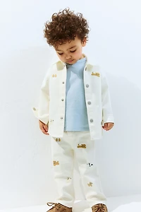 Embroidery-Detail Jeans