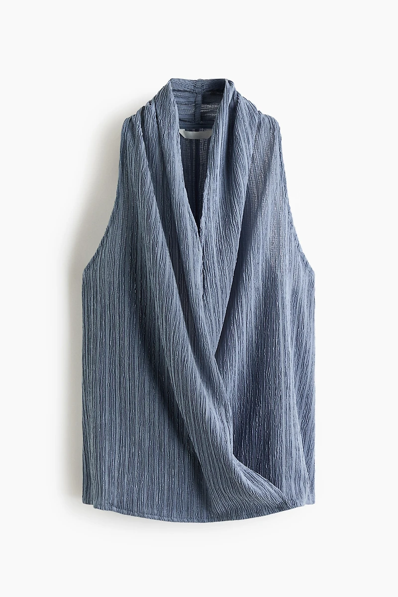Crinkled Wrap Top