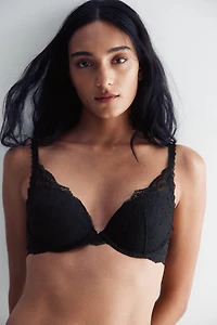 Soutien-gorge super pigeonnant en dentelle