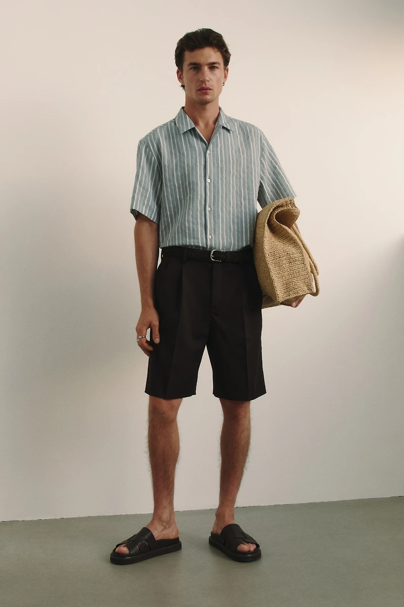 Regular-Fit Lyocell-Blend Resort Shirt