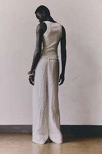 Pants with Macramé Belt
