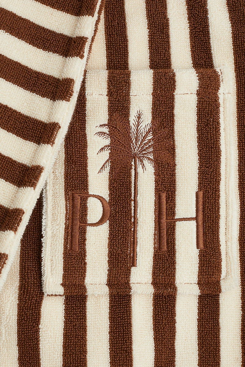 Striped Cotton Terry Robe