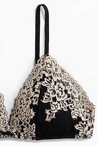 Padded Soft-Cup Lace Bra