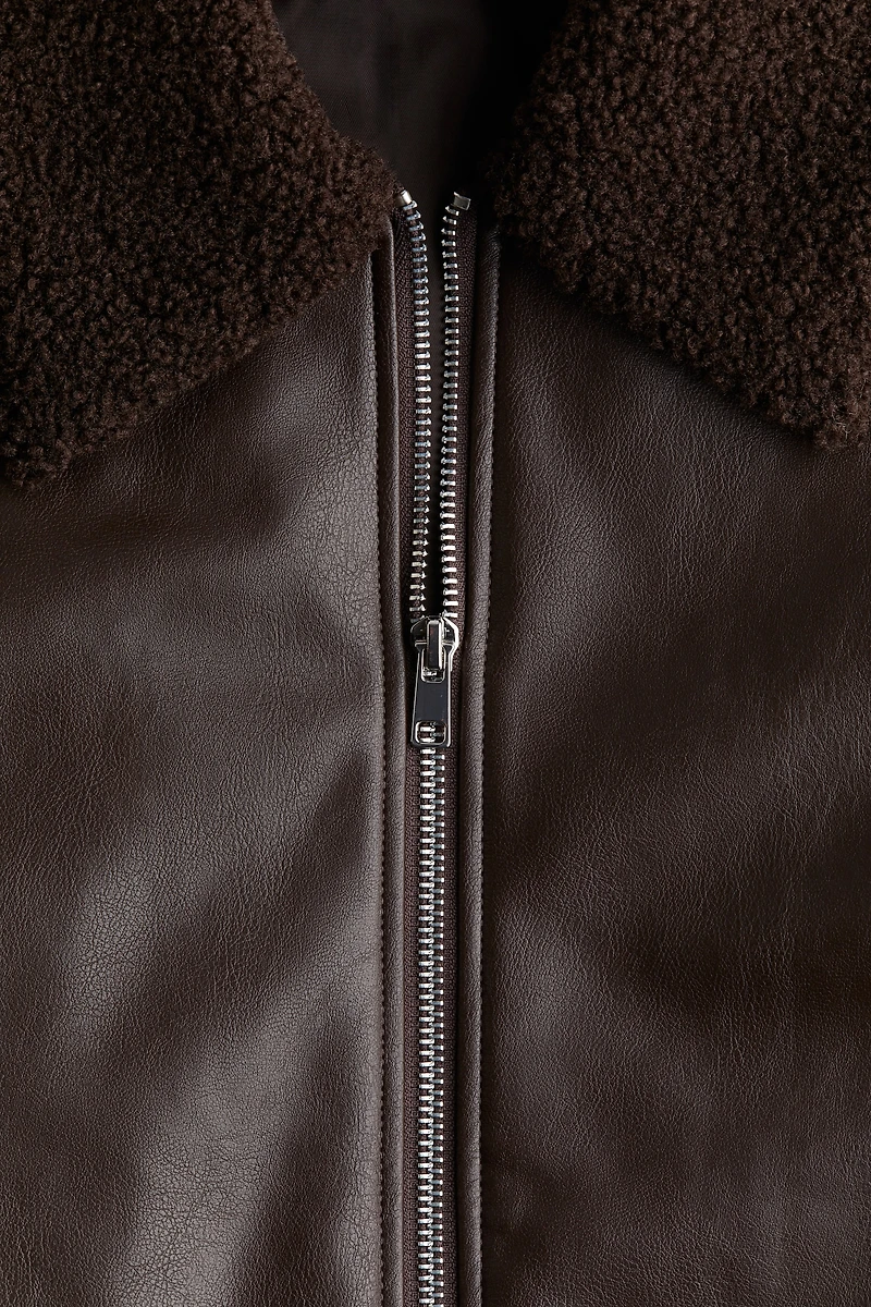 Veste avec col en polar