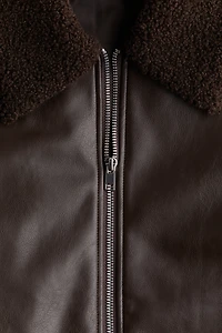 Veste avec col en polar