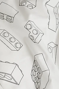 Enveloppe de couette en coton à motif