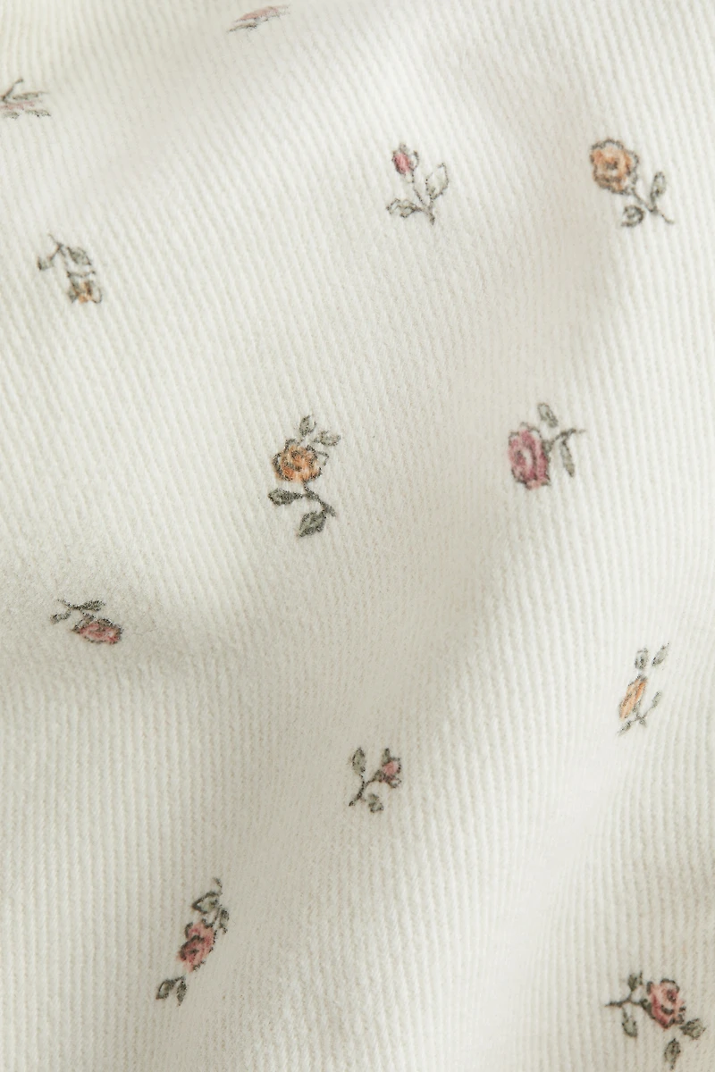 Pantalon en sergé de coton imprimé