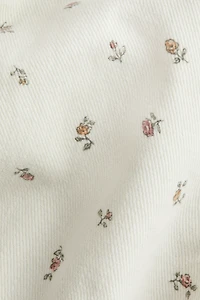 Pantalon en sergé de coton imprimé