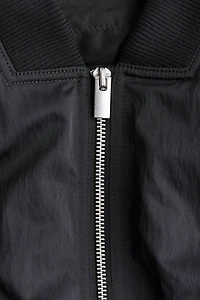 Bomber Jacket with Shoulder Pads