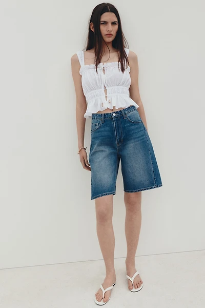 Denim Bermuda Shorts