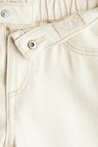 Linen-Blend Cargo Shorts