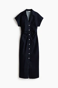 Robe à manches courtes en denim