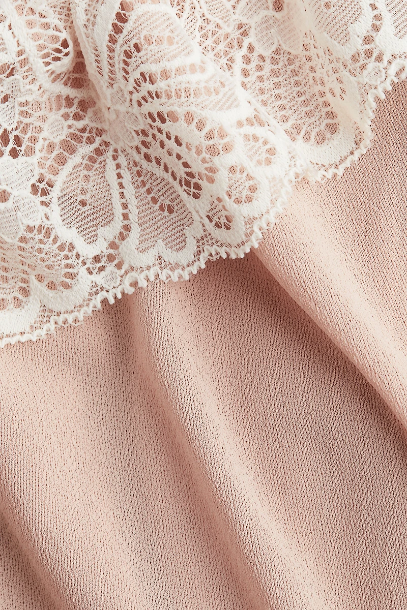 Bubble-Hem Strappy Top