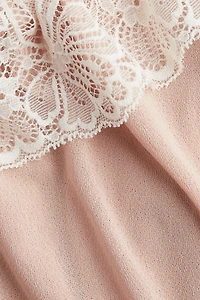 Bubble-Hem Strappy Top