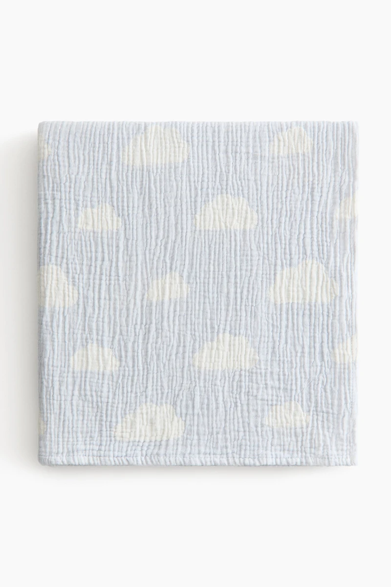 Couverture pour bébé en mousseline à motif