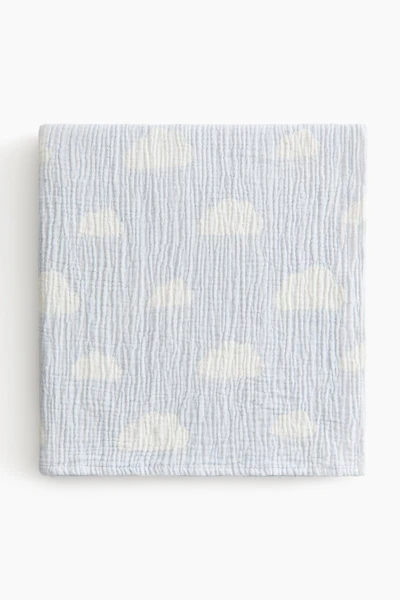 Patterned Muslin Baby Blanket
