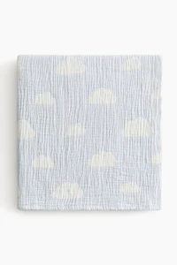 Couverture pour bébé en mousseline à motif