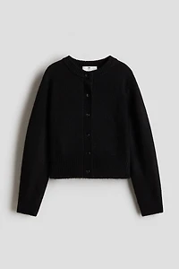 Short Fine-Knit Cardigan