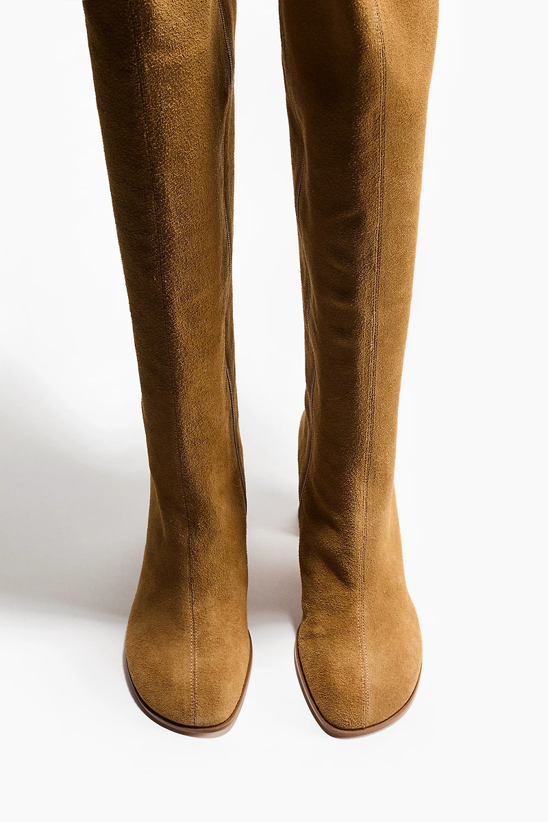 Over-the-Knee Suede Boots