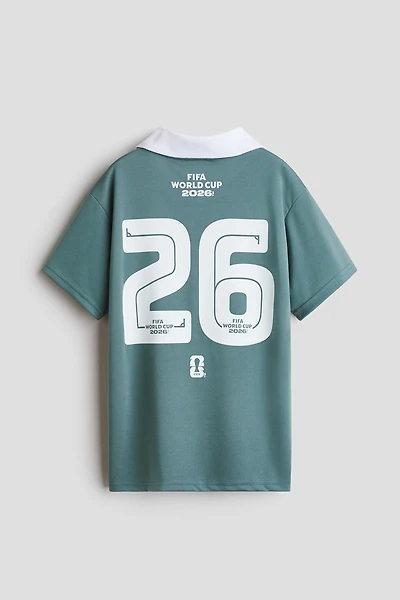 Maillot de soccer avec col et motif imprimé