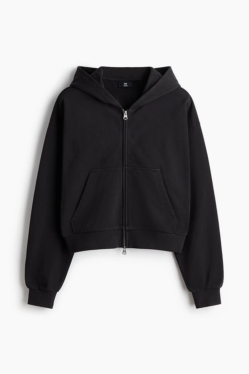 Oversized-Fit Hooded Jacket