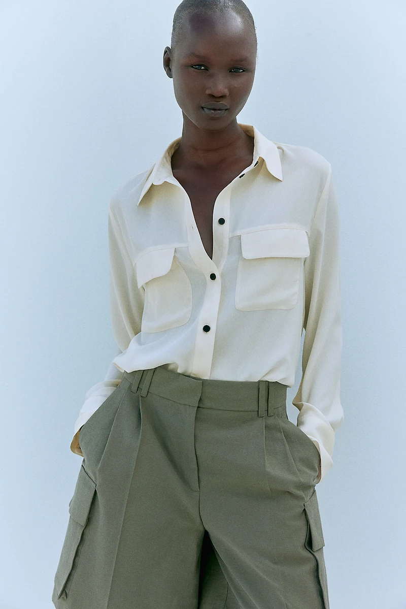 Chemise en crêpe