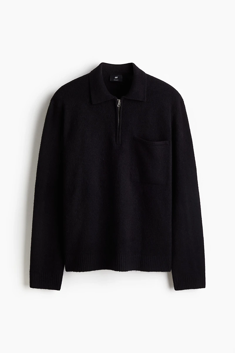 Regular-Fit Half-Zip Sweater