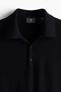 Slim Fit Wool Polo Shirt