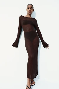Robe en tricot de soie mélangée