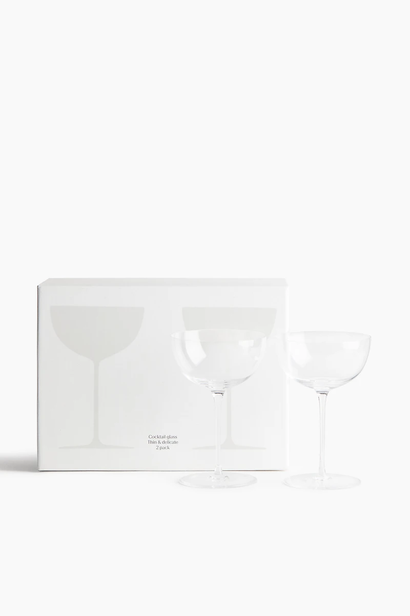 Lot de 2 verres à cocktail