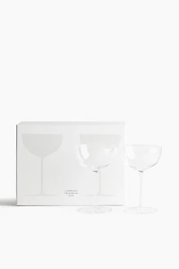 Lot de 2 verres à cocktail